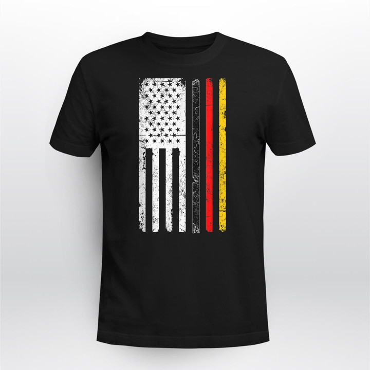 German-American Flag - German American Mix Heritage  Tee Shirt