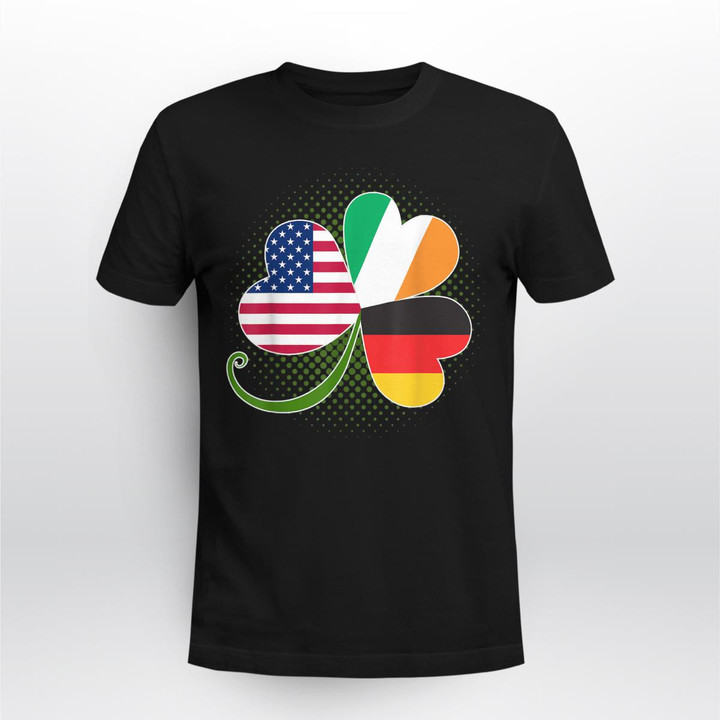 American German And Irish Roots DNA Tee Shirt