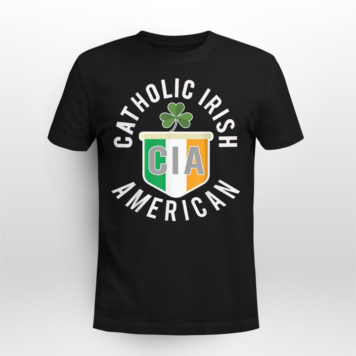 Funny Catholic Irish American St Patricks Day Gift Tee Shirt