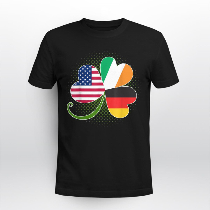 American German And Irish Roots DNA Tee Shirt