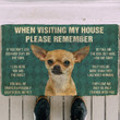 Chihuahua House Rules Doormat