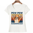 Pew Pew Chihuahua Womens T-Shirt