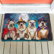 English Bulldog Halloween Doormat