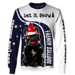 Christmas Let it Snow French Bulldog Sweatshirts