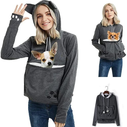 Warm Hoodies with Pet Cuddle Pouch
