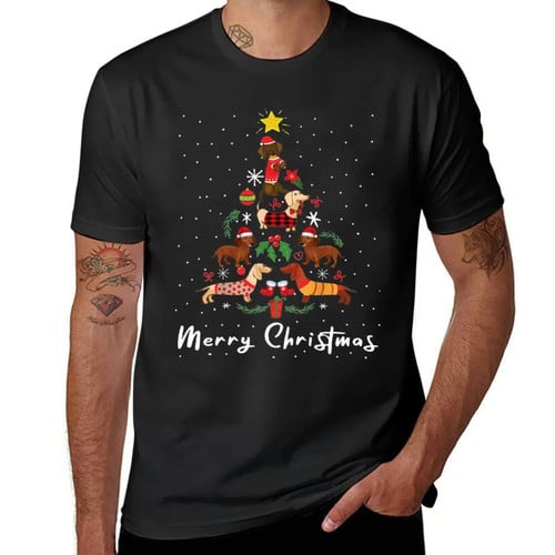 New Funny Dachshund Christmas T-Shirt