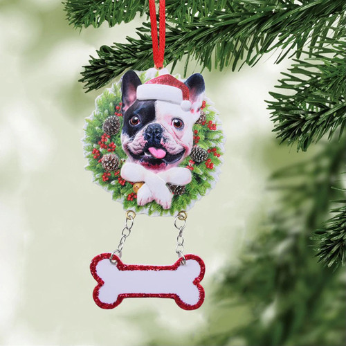 Frenchie Cute Christmas Decorations