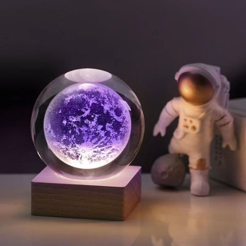 3D Crystal Ball Colorful Light Lamp