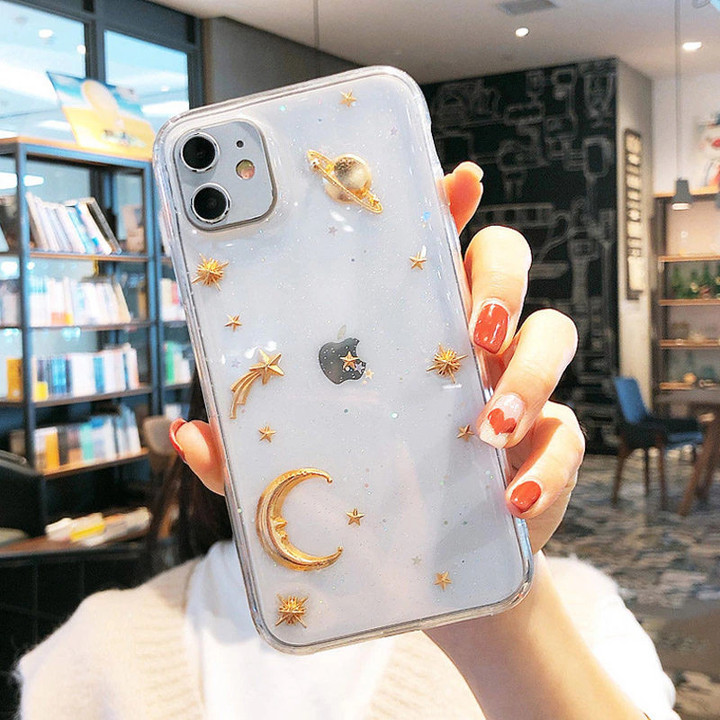 Moon & Stars Phone Case For iPhone