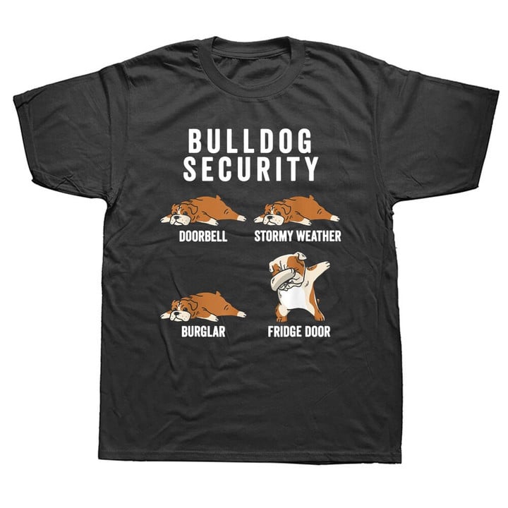 English Bulldog Security Funny T Shirts