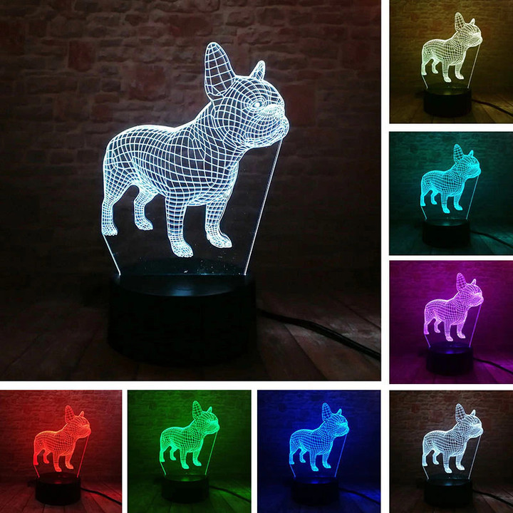 French Bulldog 3D Lamp