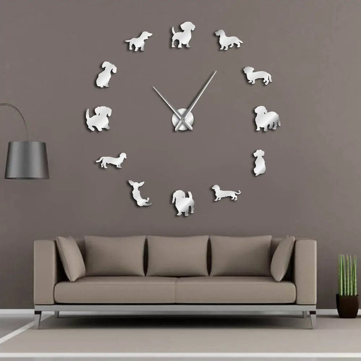 Modern Dachshund Wall Clock
