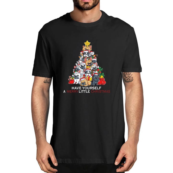 Frenchie Christmas Funny T-Shirt
