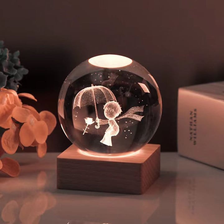 3D Crystal Ball Colorful Lamp