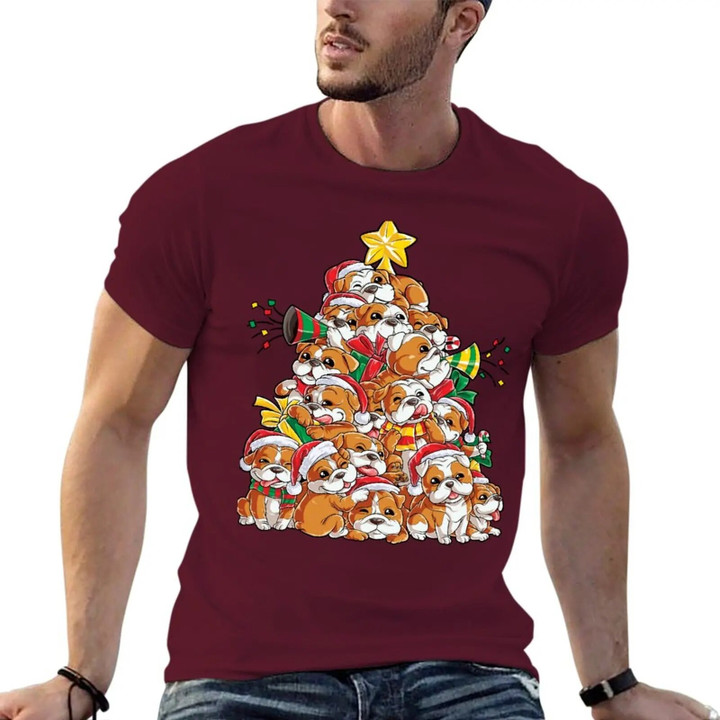 English Bulldog Christmas T-Shirt