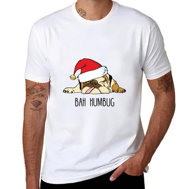 Bah Humbug - English Bulldog Christmas T-shirt