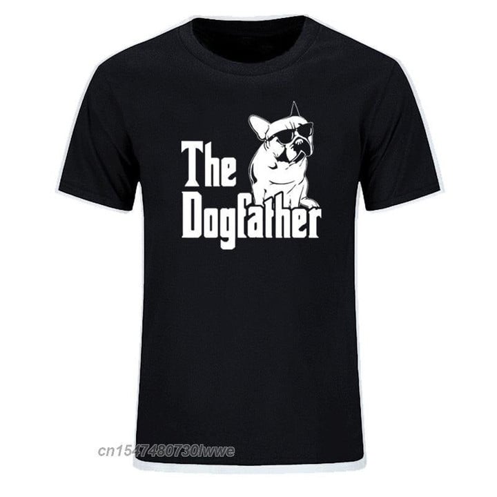 The Dogfather French Bulldog Funny T Shirts