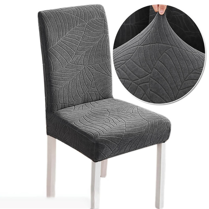 Elastic Dining Chair Cover - Thick Jacquard Waterproof Chair Slipcover