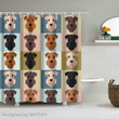 Welsh Terrier Color Face Shower Curtain