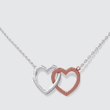 Soulmate Necklace, To My Soulmate, Soul mate Gift, Fiance Anniversary Gift, Fiance Gift, To My Fiancee, Interlocking Hearts Necklace Two Hearts Necklace