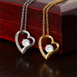 Friendship Necklace, Heart Necklace, Modern Necklace, Love is Simple If You can't Make It Laugh , Heart Necklace