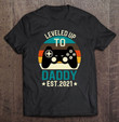 leveled-up-to-daddy-2021-promoted-to-daddy-est-2021-ver2-t-shirt