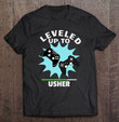 usher-wedding-gift-funny-leveled-up-gamer-t-shirt