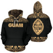 Guam All Over Hoodie - Polynesian Gold Bamboo