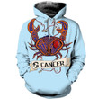 3D All Over Printed Cancer Zodiac Hoodie Nth160828