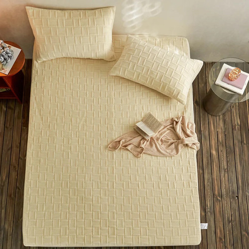 New Winter Double-sided Plush Fitted Sheet Thicken Warm Bedspread Antibacterial Dustproof Mattress Protector Cover Home Textiles