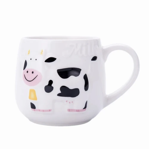 Cute Animals Cow Mug Coffee Cups with Handle Teacup Juice Milk Tea Bottle 3D Animal Mug Ceramic Mug Gift for Girlfriend Kids