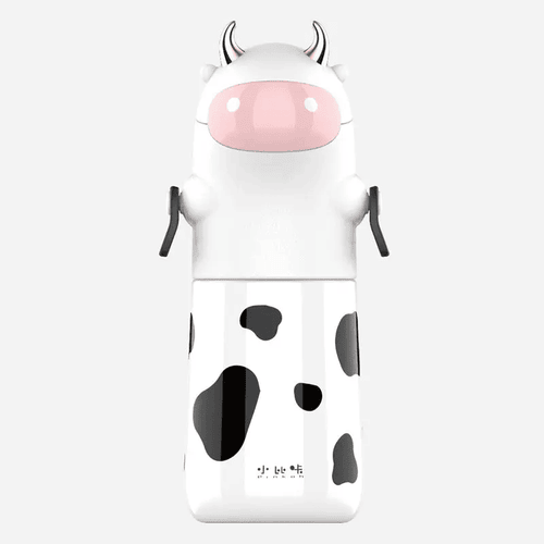 PINKAH Cow Head Children'S Straw Cup To School Creative Baby Summer Water Cup Outdoor Portable Dinosaur Water Bottle 560ml