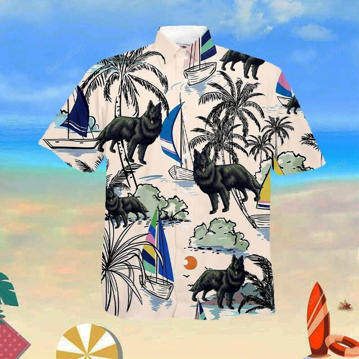 Belgian Sheepdog Summer Beach Hawaiian Shirt