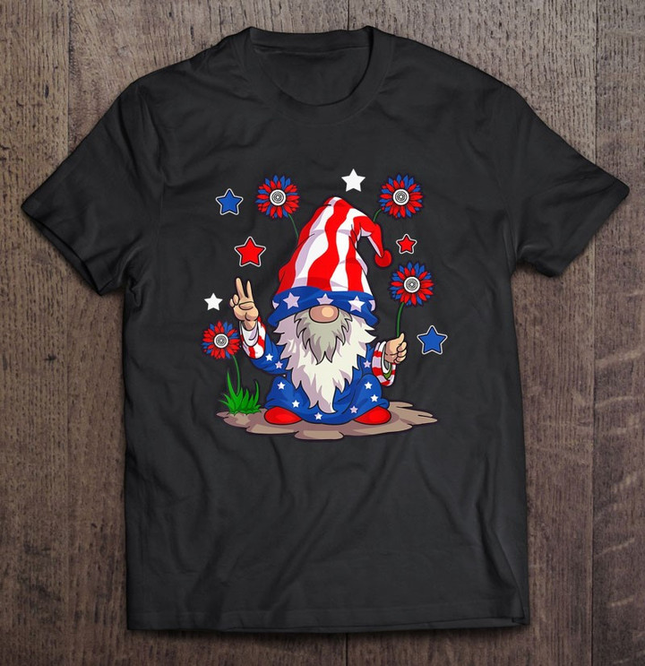 4th-of-july-gnome-gift-american-flag-flowers-t-shirt