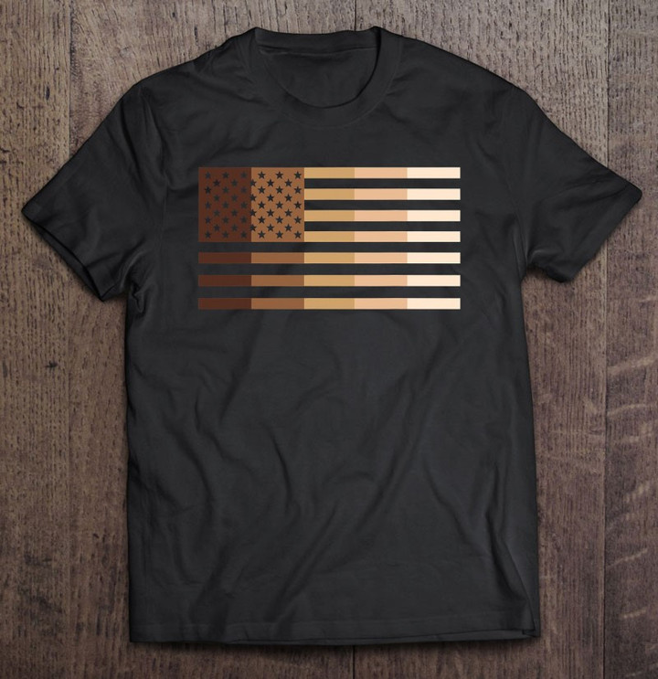 us-flag-anti-racist-end-racism-gift-for-political-activists-t-shirt