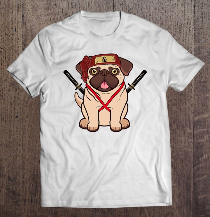 ninja-pug-dog-cute-japanese-anime-easy-halloween-costume-t-shirt