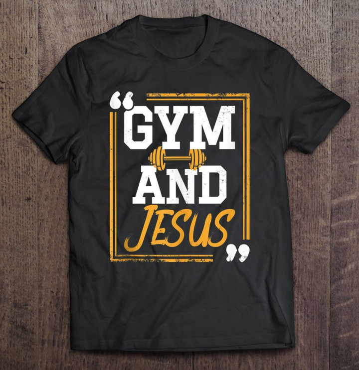 gym-and-jesus-christian-workout-fun-modern-fitness-product-t-shirt