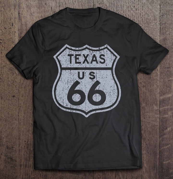 texas-vintage-distressed-historic-route-66-ver2-t-shirt