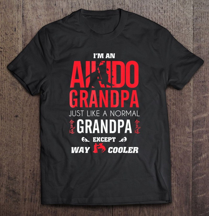 aikido-uniform-tshirt-aikido-grandpa-t-shirt