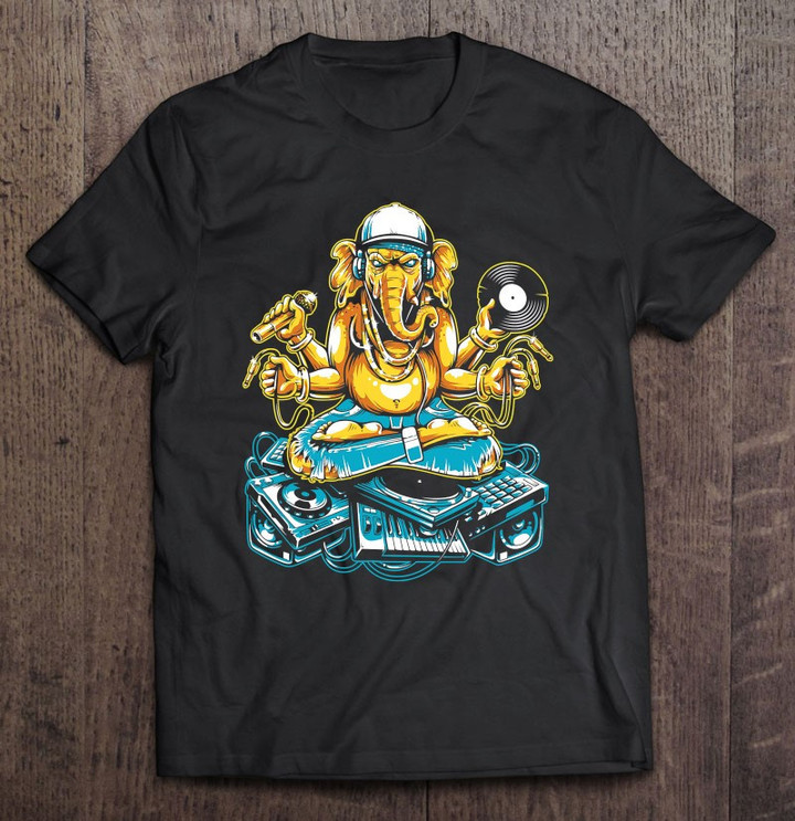elephant-dj-animal-with-headphones-gift-for-turntable-lover-t-shirt