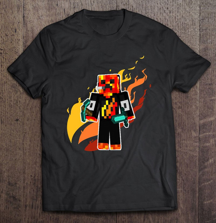 game-fire-love-skin-pixel-gaming-plays-t-shirt