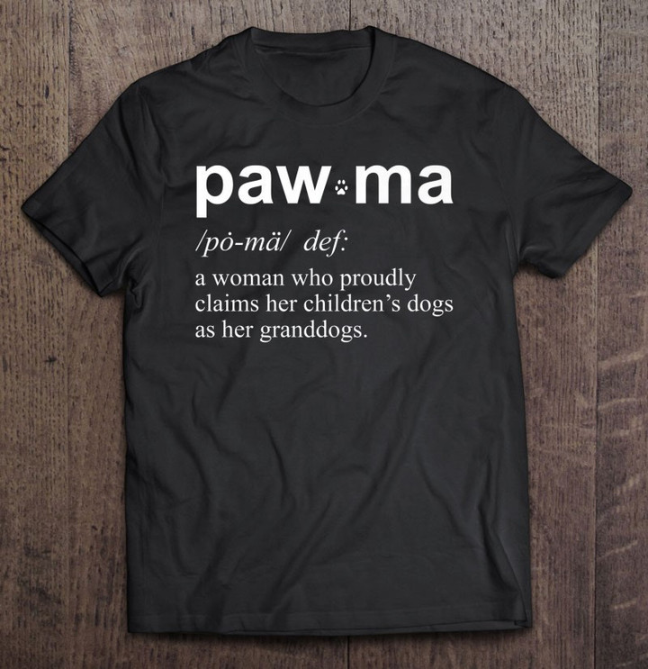 pawma-women-dog-grandma-definition-gift-premium-tee-t-shirt