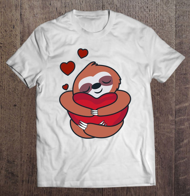 sloth-lover-shirt-women-valentines-day-gift-girlfriend-heart-t-shirt