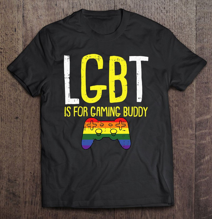 gaming-buddy-lgbt-q-funny-gay-mer-pride-flag-ally-gamer-t-shirt