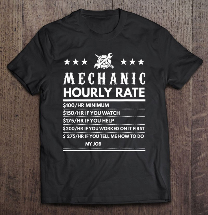 mechanic-funny-hourly-rate-design-t-shirt