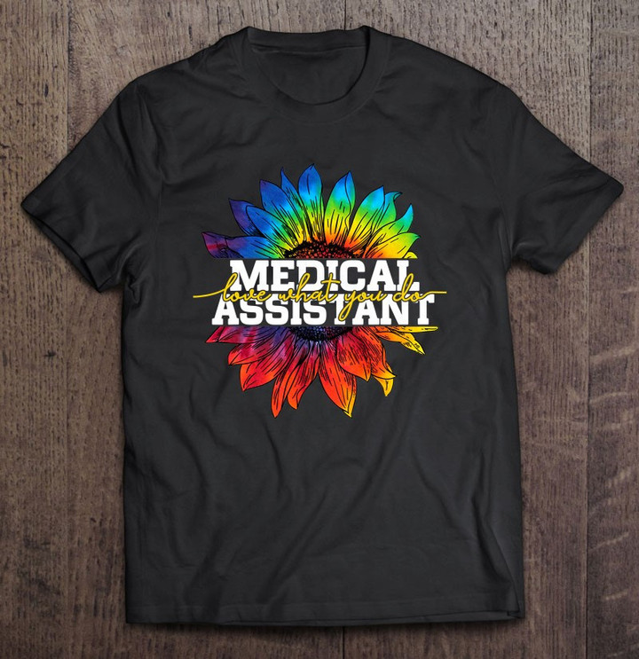 medical-assistant-sunflower-tie-dye-classic-t-shirt