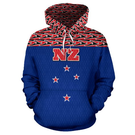 New Zealand Maori All Over Hoodie - Bn09