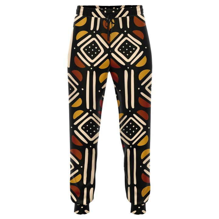 African Clothing - Mix Bogolan Jogger Pant