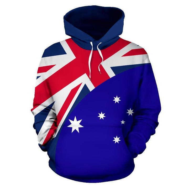 Australia Hoodie Wave Flag Color 01 -Nnk1486