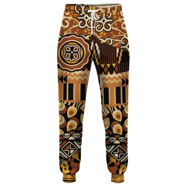 African Clothing - Obaatan Awaamu Jogger Pant Leo Style